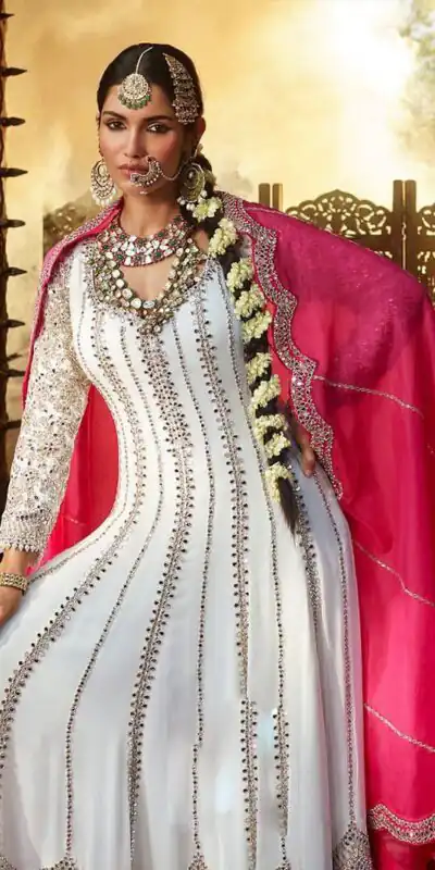 VLM 181 White Color Chinon Silk Embroidery Sequence Salwar Suit Wedding, Party, Festive, Events Expected Delivery 4-6 Working Days @ 2249/- Only | Salwar suit, Designer Suits, Casual Suits, Creative suits, Party Wear Suits, Straight Suits