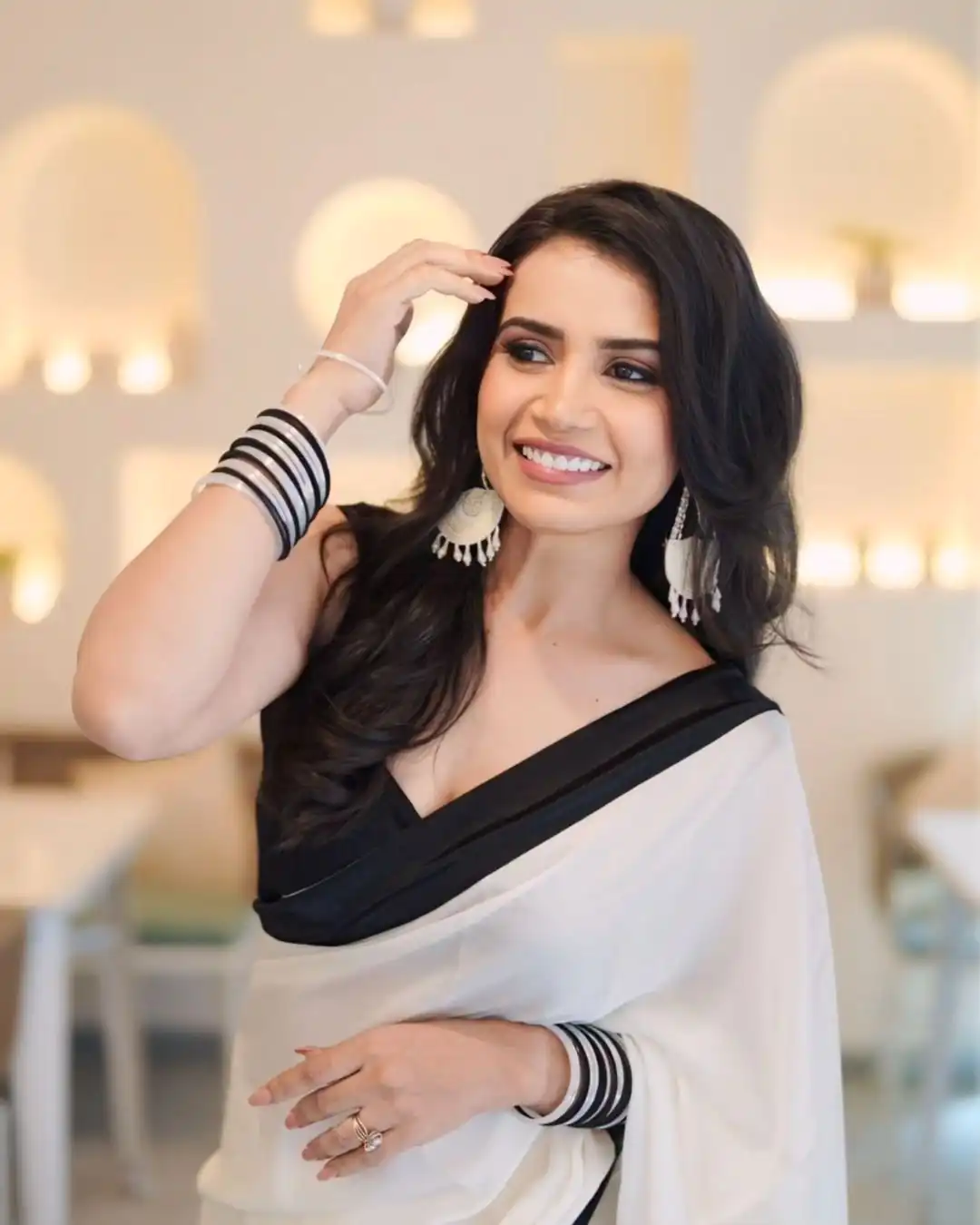 JM Ankita Lokhande White Color Heavy Japan Satin Less Border Work Saree , Party Wear, Events, Festivals Expected Delivery 4-6 Working Days 1399 /- | Sarees, Bollywood Sarees, Creative Sarees, Designer Sarees, Embroidered Sarees, Ethnic Saree, Modern Digital sarees, Party Wear Sarees