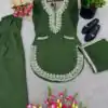 SRK 5138 Green Color Pure Chinnon Embroidery Diamond Salwar Suit Wedding, Party, Festive, Events Expected Delivery 4-6 Working Days @ 1949/- | Jump Suits, Salwar suit, Designer Suits, Casual Suits, Creative suits, Palazzo Suits, Party Wear Suits, Patiala Suits, Straight Suits