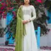 AD157 White & Olive Green Color Chinon Silk Embroidery Sequence Salwar Suit Wedding, Party, Festive, Events Expected Delivery 4-6 Working Days @ 2099/- | Salwar suit, Designer Suits, Casual Suits, Creative suits, Palazzo Suits, Party Wear Suits, Patiala Suits, Straight Suits