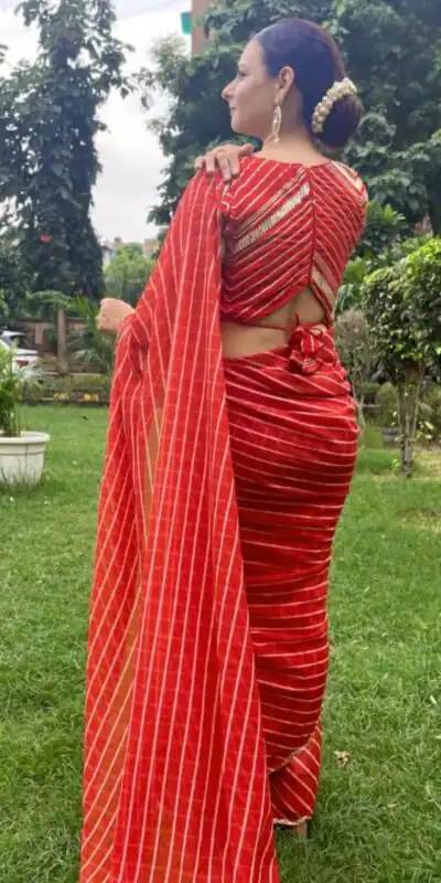 SF 257 Red Color Soft Georgette Digital Leheriya Printed Saree Casual Wedding ,Festive ,Events Etc. Expected Delivery  4-6 Working Days @1899/- | Sarees, Bollywood Sarees, Creative Sarees, Designer Sarees, Embroidered Sarees, Ethnic Saree, Modern Digital sarees, Party Wear Sarees
