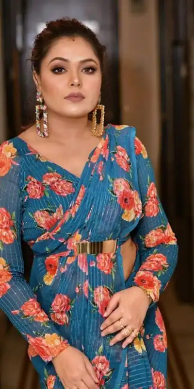 NT 157 Royal Blue Color Georgette Digital Printed All Over Saree Events Casual Wedding Festive . Expected Delivery  4-6 Working Days @1399/- | Sarees, Bollywood Sarees, Creative Sarees, Designer Sarees, Embroidered Sarees, Ethnic Saree, Modern Digital sarees, Party Wear Sarees