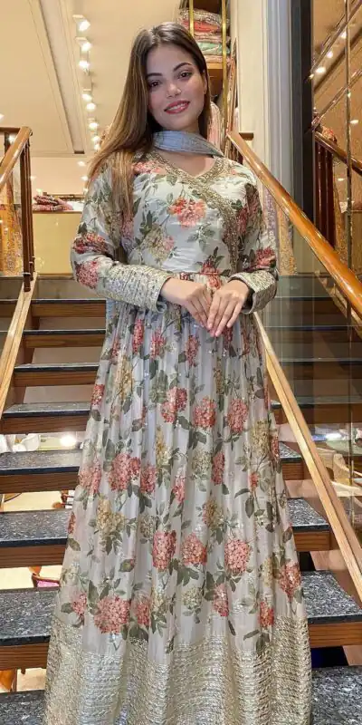 NSR 751 White Color Georgette Embroidery Sequence Sharara Suit Casual, Wedding, Party, Festive, Events Etc. Expected Delivery 4-6 Working Days @2099/- | Jump Suits, Salwar suit, Designer Suits, Casual Suits, Creative suits, Palazzo Suits, Party Wear Suits, Patiala Suits, Straight Suits