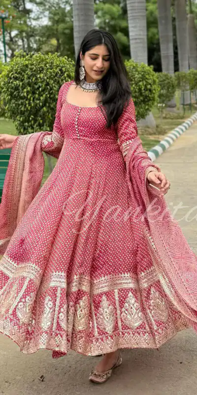 Sr 1617 Pink color Georgette Material Digital Printed Anarkali Suit Casual, Wedding, Party, Festive, Events . Expected Delivery 4-6 Working Days @2149/- | Anarkali Suits, Bollywood Anarkali, Creative-Anarkali, Designer Anarkali, Embroidered Anarkali, Party Wear Anarkali