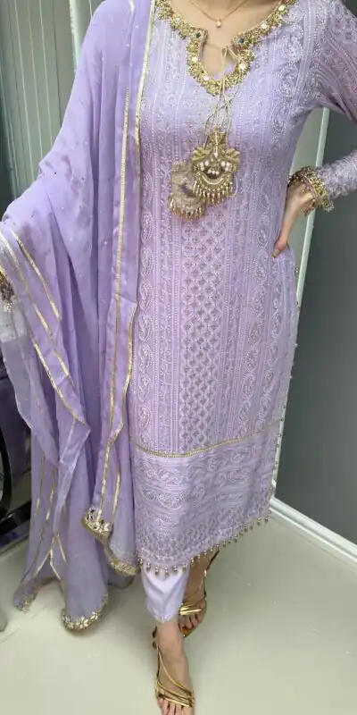 AD156 Violet Color Chinon Silk Embroidery Sequence Salwar Suit Wedding, Party, Festive, Events Expected Delivery 4-6 Working Days @ 2199/- | Salwar suit, Designer Suits, Casual Suits, Creative suits, Palazzo Suits, Party Wear Suits, Patiala Suits, Straight Suits