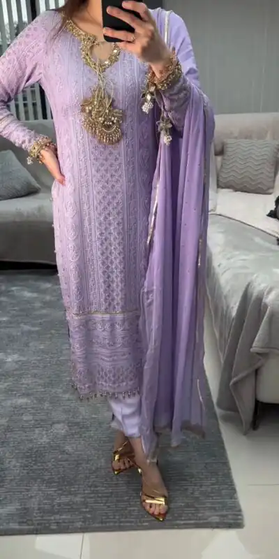 AD156 Violet Color Chinon Silk Embroidery Sequence Salwar Suit Wedding, Party, Festive, Events Expected Delivery 4-6 Working Days @ 2199/- | Salwar suit, Designer Suits, Casual Suits, Creative suits, Palazzo Suits, Party Wear Suits, Patiala Suits, Straight Suits