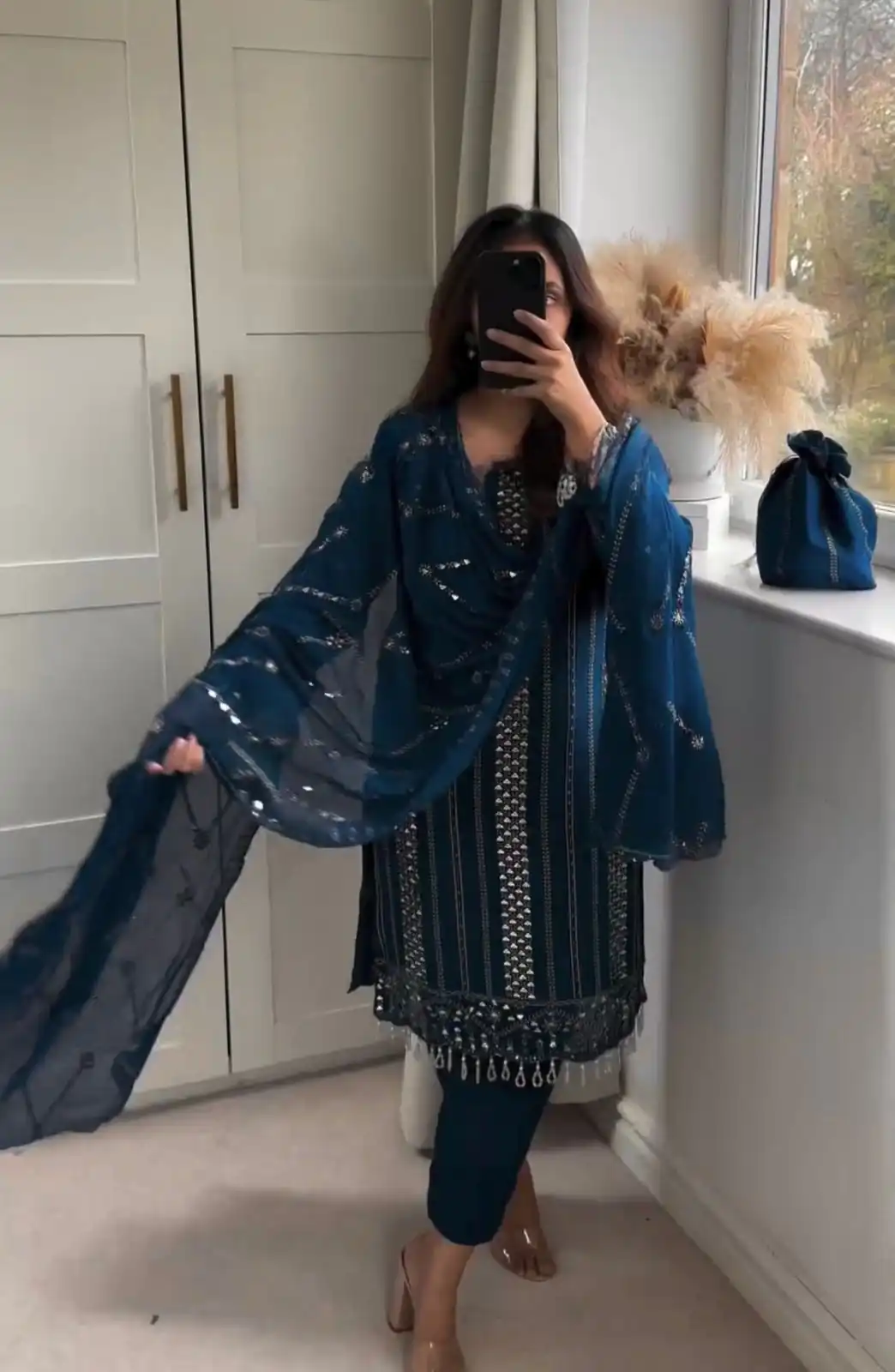 NF 1198 Blue color Faux Georgette Embroidery Salwar Suit Casual, Wedding, Party, Festive, Events . Expected Delivery  4-6 Working Days @2199 | Jump Suits, Salwar suit, Designer Suits, Casual Suits, Creative suits, Palazzo Suits, Party Wear Suits, Patiala Suits, Straight Suits