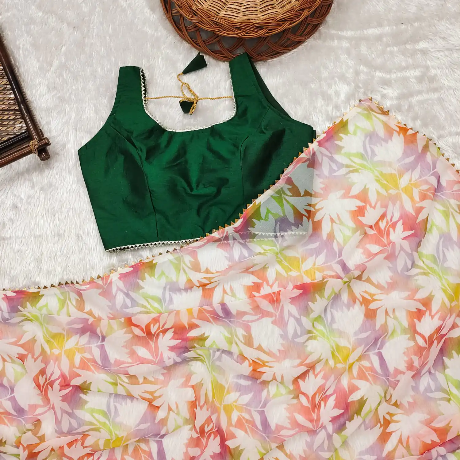  JM BigBoss3 Cream Color Heavy Fox Georgette Digital Printed Saree Party Wear, Events, Festivals Expected Delivery 4-6 Working Days 1569/- | Sarees, Bollywood Sarees, Creative Sarees, Designer Sarees, Embroidered Sarees, Ethnic Saree, Modern Digital sarees, Party Wear Sarees