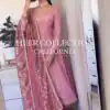 Glamorous Pink Color Jimmy Choo Embroidery Anarkali Suit