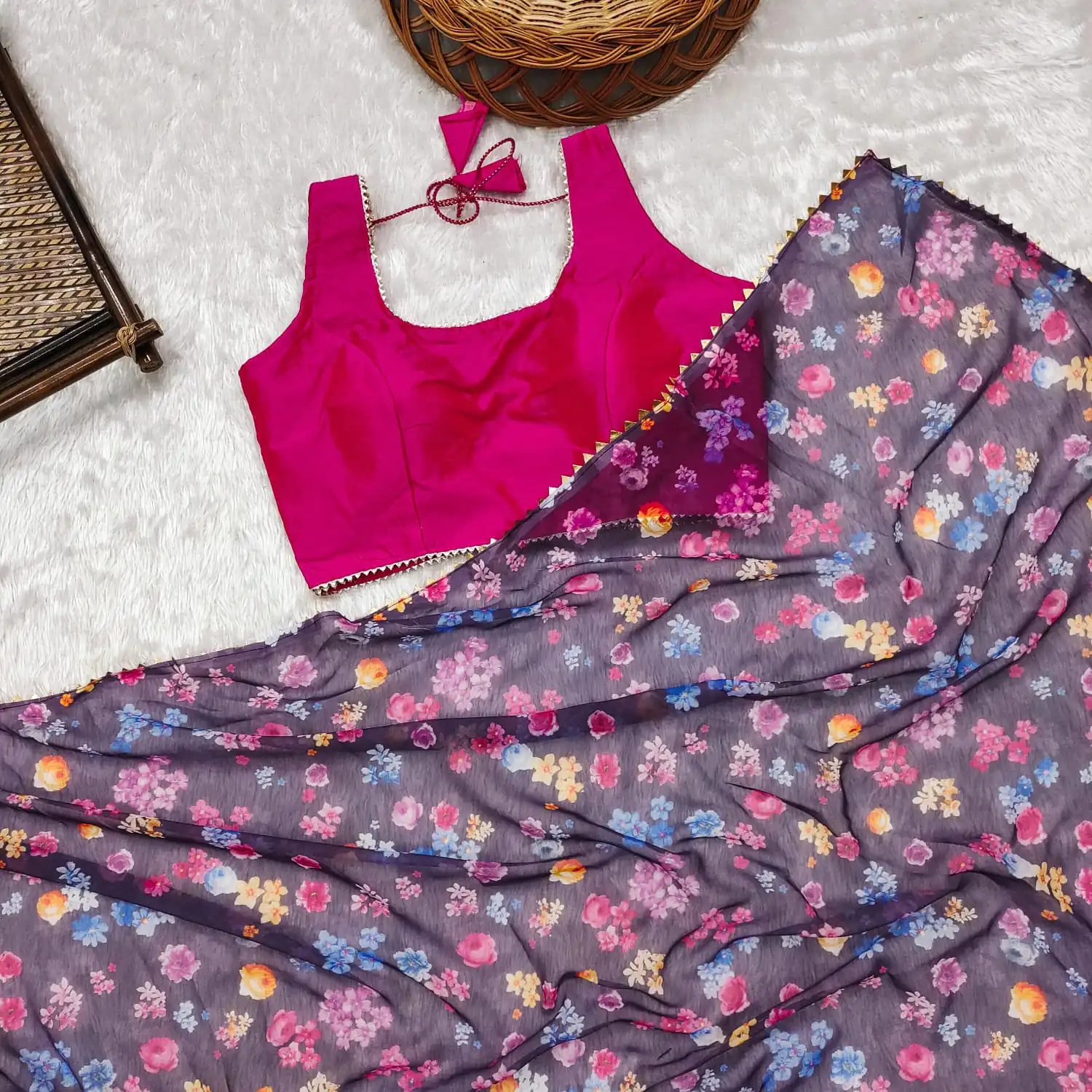  JM BigBoss3 Purple Color Heavy Fox Georgette Digital Printed Saree Party Wear, Events, Festivals Expected Delivery 4-6 Working Days 1569/- | Sarees, Bollywood Sarees, Creative Sarees, Designer Sarees, Embroidered Sarees, Ethnic Saree, Modern Digital sarees, Party Wear Sarees