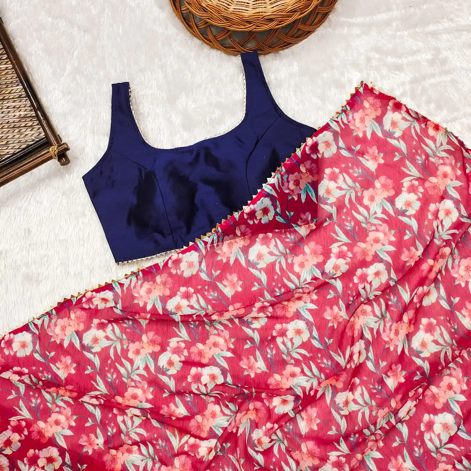  JM BigBoss3 Red Color Heavy Fox Georgette Digital Printed Saree Party Wear, Events, Festivals Expected Delivery 4-6 Working Days 1569/- | Sarees, Bollywood Sarees, Creative Sarees, Designer Sarees, Embroidered Sarees, Ethnic Saree, Modern Digital sarees, Party Wear Sarees