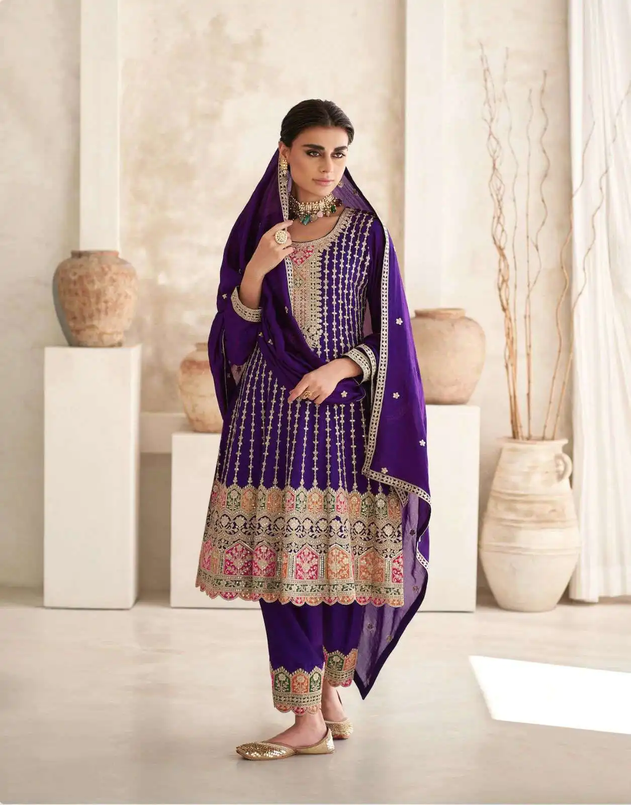  DS 9775 Violet  Color Premium Silk Embroidery Work Sharara Suit Wedding, Party, Festive, Events Etc. Expected Delivery 4-6 Working Days @2799 | Salwar suit, Designer Suits, Casual Suits, Creative suits, Palazzo Suits, Party Wear Suits, Straight Suits