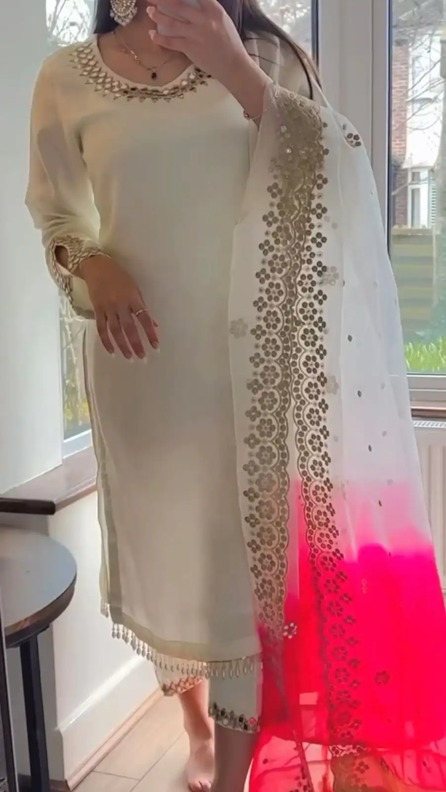 VLM 178 White Color Chinnon Silk Embroidery Work Salwar Suit Wedding, Party, Festive, Events Expected Delivery 4-6 Working Days @ 1899/- Only | Salwar suit, Designer Suits, Casual Suits, Creative suits, Party Wear Suits, Straight Suits