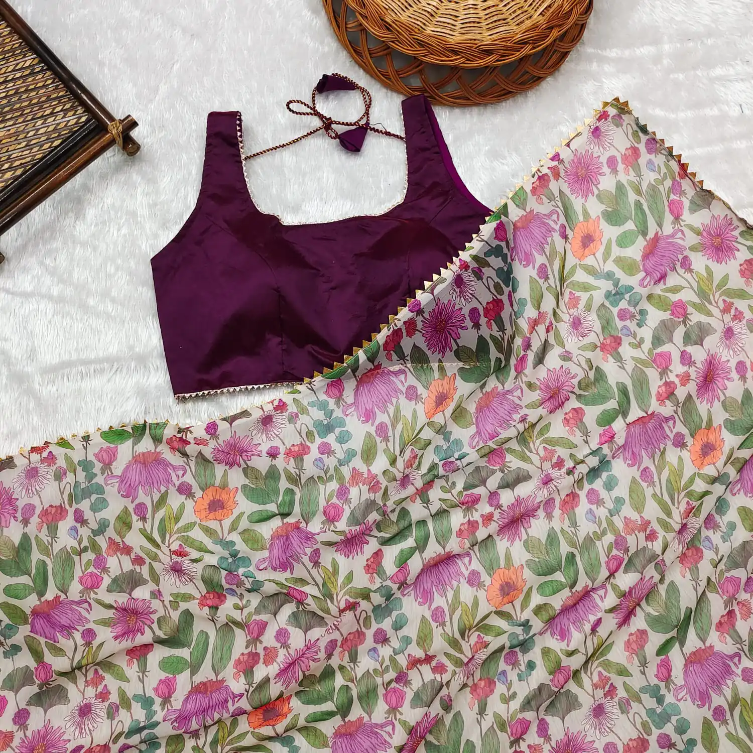  JM BigBoss3 White Color Heavy Fox Georgette Digital Printed Saree Party Wear, Events, Festivals Expected Delivery 4-6 Working Days 1569/- | Sarees, Bollywood Sarees, Creative Sarees, Designer Sarees, Embroidered Sarees, Ethnic Saree, Modern Digital sarees, Party Wear Sarees