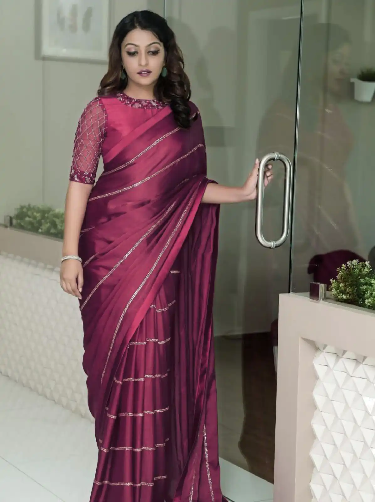 AC Purple LABEL Color Vichitra Fabric And Sequence Work Saree Casual, Wedding, Festive, Events Expected Delivery 4-6 Working Days @1849 /- | Sarees, Bollywood Sarees, Creative Sarees, Designer Sarees, Embroidered Sarees, Ethnic Saree, Modern Digital sarees, Party Wear Sarees