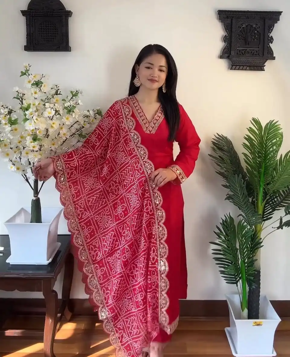 VLM 172 Red Color Rayon Embroidery Work Salwar Suit Wedding, Party, Festive, Events Etc.  Expected Delivery 4-6 Working Days @1799/-Only | Salwar suit, Designer Suits, Casual Suits, Creative suits, Palazzo Suits, Party Wear Suits, Straight Suits