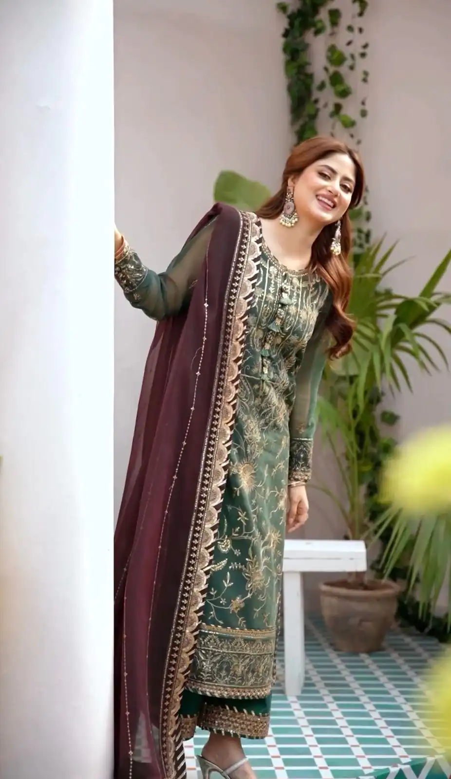NF 1208 Green color Faux Georgette Embroidery Salwar Suit Casual, Wedding, Party, Festive, Events . Expected Delivery  4-6 Working Days @2049 | Jump Suits, Salwar suit, Designer Suits, Casual Suits, Creative suits, Palazzo Suits, Party Wear Suits, Patiala Suits, Straight Suits