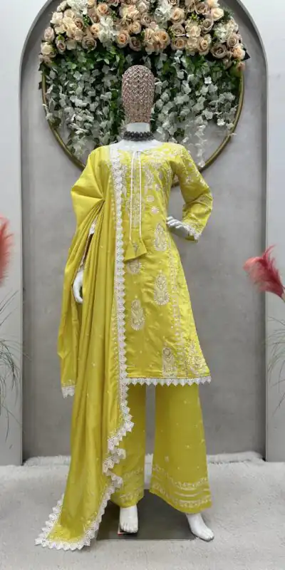 RTC 5703 Mustard Color Maslin silk Thread Work Salwar Suit Casual, Wedding, Party, Festive, Events. Expected Delivery 4-6 Working Days @2099/- | Salwar suit, Designer Suits, Casual Suits, Creative suits, Palazzo Suits, Party Wear Suits, Patiala Suits, Straight Suits