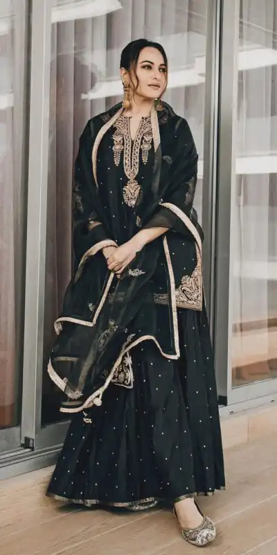 SRK 5160 Black Color Pure Chinnon Silk Embroidery Coding Dori Salwar Suit Wedding, Party, Festive, Events Expected Delivery 4-6 Working Days @ 1899/- | Jump Suits, Salwar suit, Designer Suits, Casual Suits, Creative suits, Palazzo Suits, Party Wear Suits, Patiala Suits, Straight Suits
