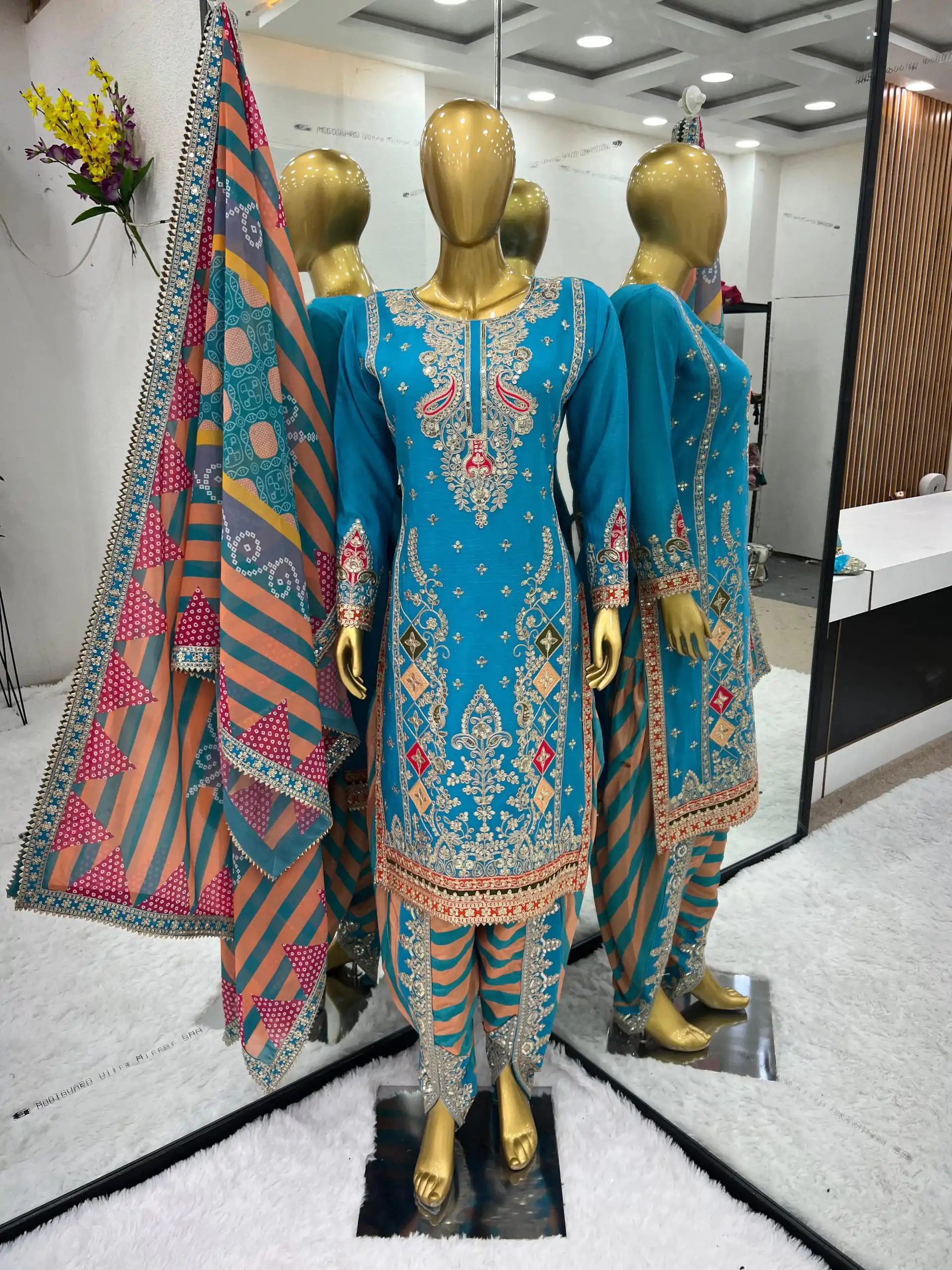 SR 1619 Blue Color Heavy Chinnon Embroidery Sequence Sharara Suit Wedding, Party, Festive, Events Etc. Expected Delivery 4-6 Working Days @2449 | Salwar suit, Designer Suits, Casual Suits, Creative suits, Palazzo Suits, Party Wear Suits, Straight Suits