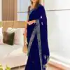 DS BT 381 Blue Color Georgette Dori Thread Sequence Work Saree Wedding, Party, Festive, Events Expected Delivery 4-6 Working Days @ 1699/- | Sarees, Bollywood Sarees, Creative Sarees, Designer Sarees, Embroidered Sarees, Ethnic Saree, Modern Digital sarees, Party Wear Sarees