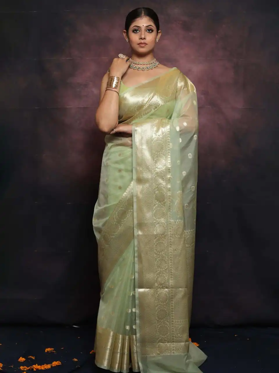 MS 440 Light Green Color Organza Jacquard Butti Worked Saree Casual, Party Wear, Wedding, Events, Etc. Expected Delivery 4-6 Working Days 1449/- | Sarees, Bollywood Sarees, Creative Sarees, Designer Sarees, Embroidered Sarees, Ethnic Saree, Modern Digital sarees, Party Wear Sarees
