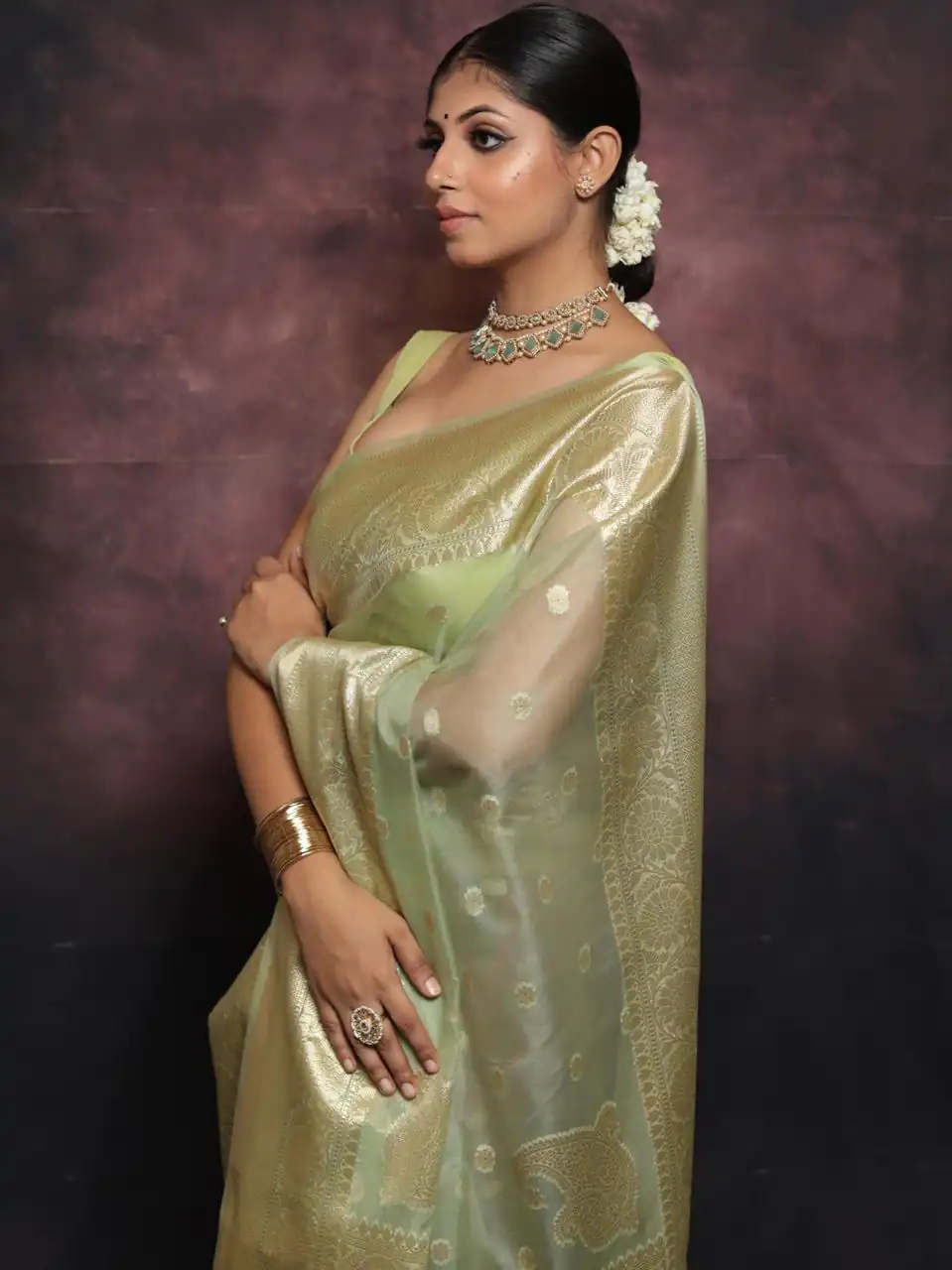 MS 440 Light Green Color Organza Jacquard Butti Worked Saree Casual, Party Wear, Wedding, Events, Etc. Expected Delivery 4-6 Working Days 1449/- | Sarees, Bollywood Sarees, Creative Sarees, Designer Sarees, Embroidered Sarees, Ethnic Saree, Modern Digital sarees, Party Wear Sarees