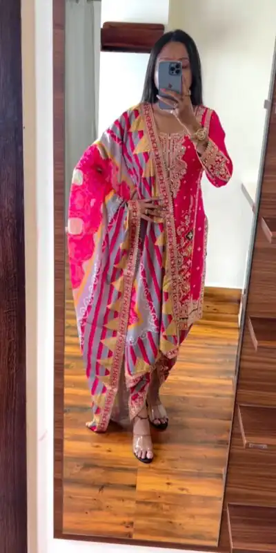 SR 1619 Pink Color Heavy Chinnon Embroidery Sequence Sharara Suit Wedding, Party, Festive, Events Etc. Expected Delivery 4-6 Working Days @2449 | Salwar suit, Designer Suits, Casual Suits, Creative suits, Palazzo Suits, Party Wear Suits, Straight Suits