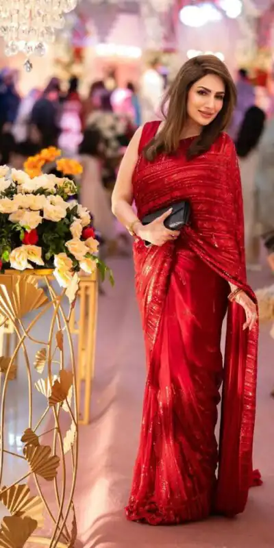 DF 3411 Red Color Georgette Sequins Embroidery Work Saree Casual, Party Wear, Wedding, Events Etc Delivery Expected.4-6 Working Days 1799/- | Sarees, Bollywood Sarees, Creative Sarees, Designer Sarees, Embroidered Sarees, Ethnic Saree, Modern Digital sarees, Party Wear Sarees