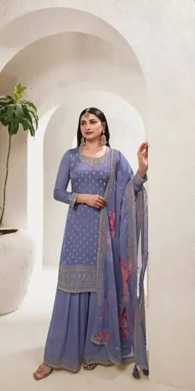 DS 67833 Violet color Viscose Chinon Embroidered Sequence Salwar Suit Casual, Wedding, Party, Festive, Events . Expected Delivery  4-6 Working Days @2849/- | Salwar suit, Designer Suits, Casual Suits, Creative suits, Palazzo Suits, Party Wear Suits, Patiala Suits, Straight Suits