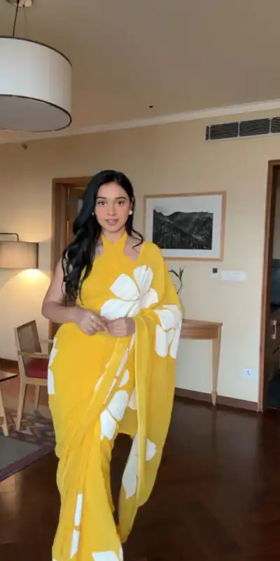 SC 264 Yellow Color Pure Soft Georgette Silk Design All Over Saree , Party Wear, Events, Festivals Expected Delivery 4-6 Working Days 1599/- | Sarees, Bollywood Sarees, Creative Sarees, Designer Sarees, Embroidered Sarees, Ethnic Saree, Modern Digital sarees, Party Wear Sarees