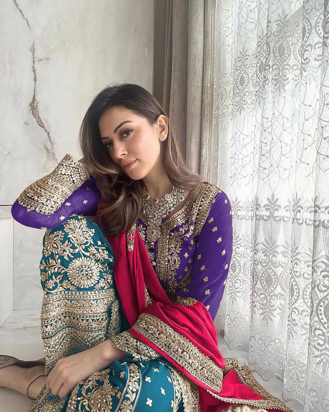 SSR 447 Violet Color Georgette Embroidery Salwar Suit Wedding, Party, Festive, Events Expected Delivery 4-6 Working Days @ 2249/- Only | Salwar suit, Designer Suits, Casual Suits, Creative suits, Party Wear Suits, Straight Suits