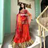 RTC 5697 Orange Color Foix Georgette Thread Sequence Lehenga Choli Wedding, Party, Festive, Events Etc.   Expected Delivery 4-6 Working Days @2099/- | Lehenga, Bollywood Lehenga, Creative Lehenga, Designer Lehenga, Embroidered Lehenga, Party Wear Lehenga