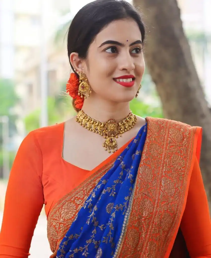 ES 8153 Blue Color Soft Lichi Silk Beautiful Design Work Saree Casual, Wedding, Party, Festive, Events Etc. Expected Delivery 4-6 Working Days @1499/- | Sarees, Bollywood Sarees, Creative Sarees, Designer Sarees, Embroidered Sarees, Ethnic Saree, Modern Digital sarees, Party Wear Sarees