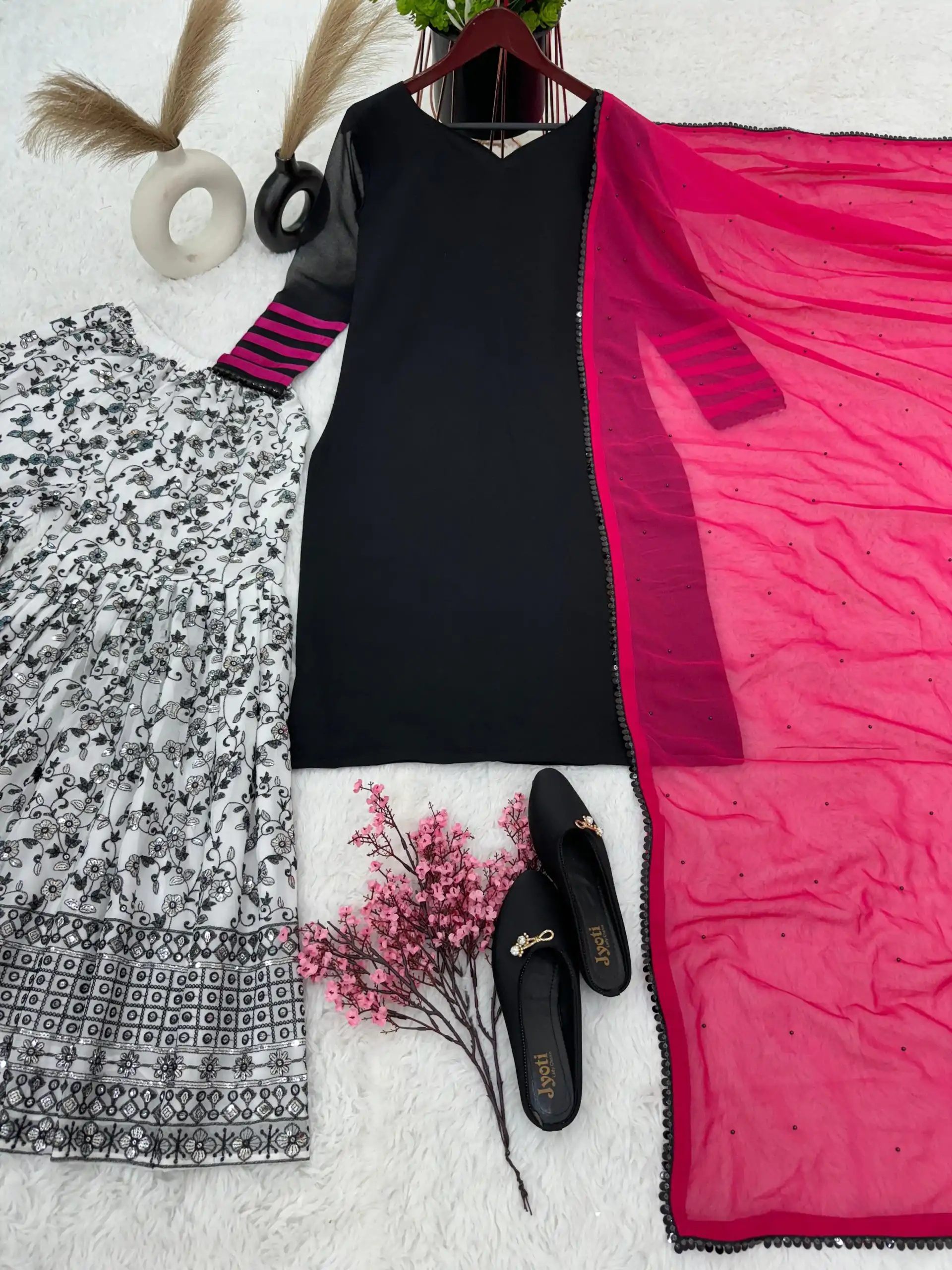  ZSR 3068 Black Color Georgette Embroidery Sequence Salwar Suit Casual, Wedding, Festive, Events Expected Delivery 4-6 Working Days @2099/- | Jump Suits, Salwar suit, Designer Suits, Casual Suits, Creative suits, Palazzo Suits, Party Wear Suits, Patiala Suits, Straight Suits