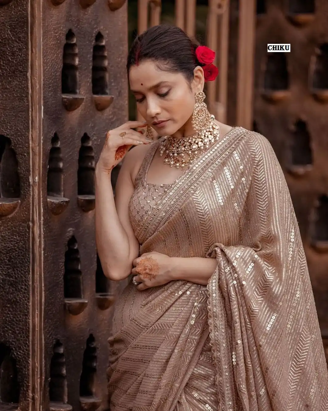 DF 3268 Chiku Color Georgette Beautiful Embroidery Saree Casual, Party Wear, Wedding, Events Etc Delivery Expected.4-6 Working Days 1749/ | Sarees, Bollywood Sarees, Creative Sarees, Designer Sarees, Embroidered Sarees, Ethnic Saree, Modern Digital sarees, Party Wear Sarees