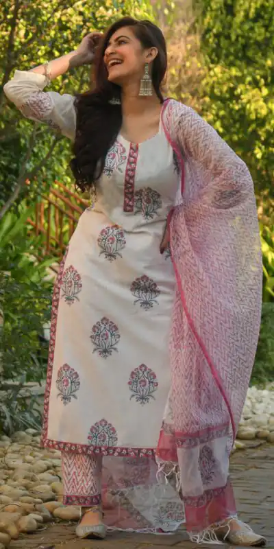 DDH ADYA WHITE Color Viscose Cotton Printed Work Salwar Suit Casual, Party, Wedding, Festive, Events Etc. Expected Delivery 4-6 Working Days @1649/- | Salwar suit, Designer Suits, Casual Suits, Creative suits, Palazzo Suits, Party Wear Suits, Patiala Suits, Straight Suits