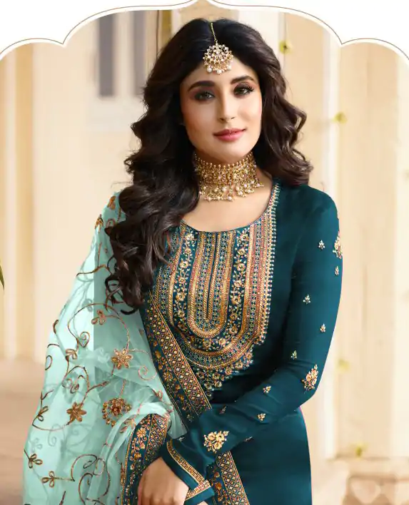 DS 22421 Blue color Georgette Embroidered Sequence Salwar Suit Casual, Wedding, Party, Festive, Events . Expected Delivery  4-6 Working Days @2349/- | Salwar suit, Designer Suits, Casual Suits, Creative suits, Palazzo Suits, Party Wear Suits, Patiala Suits, Straight Suits