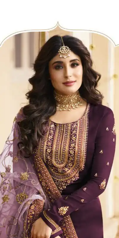 DS 22421 Purple color Georgette Embroidered Sequence Salwar Suit Casual, Wedding, Party, Festive, Events . Expected Delivery  4-6 Working Days @2349/- | Salwar suit, Designer Suits, Casual Suits, Creative suits, Palazzo Suits, Party Wear Suits, Patiala Suits, Straight Suits