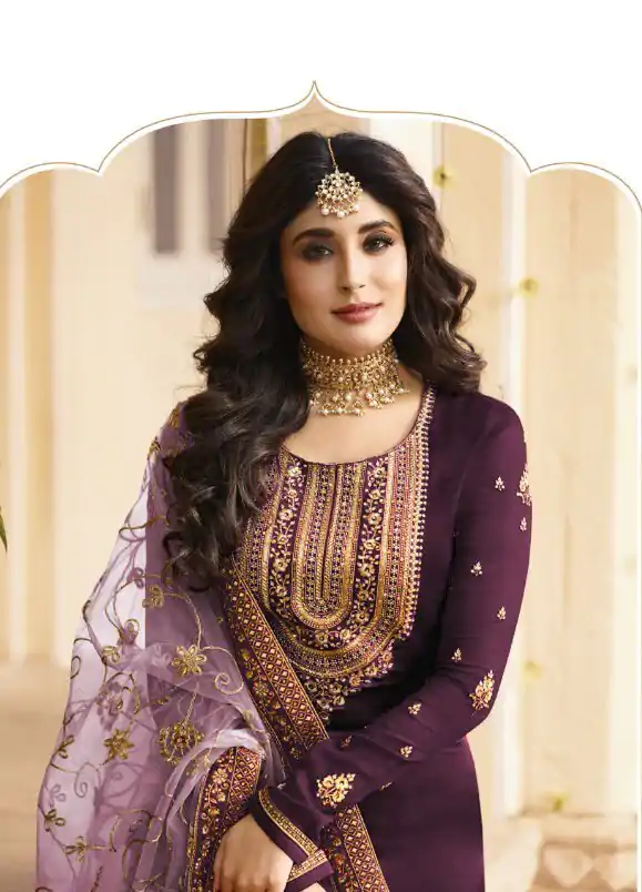 DS 22421 Purple color Georgette Embroidered Sequence Salwar Suit Casual, Wedding, Party, Festive, Events . Expected Delivery  4-6 Working Days @2349/- | Salwar suit, Designer Suits, Casual Suits, Creative suits, Palazzo Suits, Party Wear Suits, Patiala Suits, Straight Suits