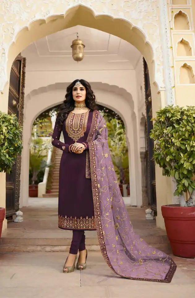 DS 22421 Purple color Georgette Embroidered Sequence Salwar Suit Casual, Wedding, Party, Festive, Events . Expected Delivery  4-6 Working Days @2349/- | Salwar suit, Designer Suits, Casual Suits, Creative suits, Palazzo Suits, Party Wear Suits, Patiala Suits, Straight Suits