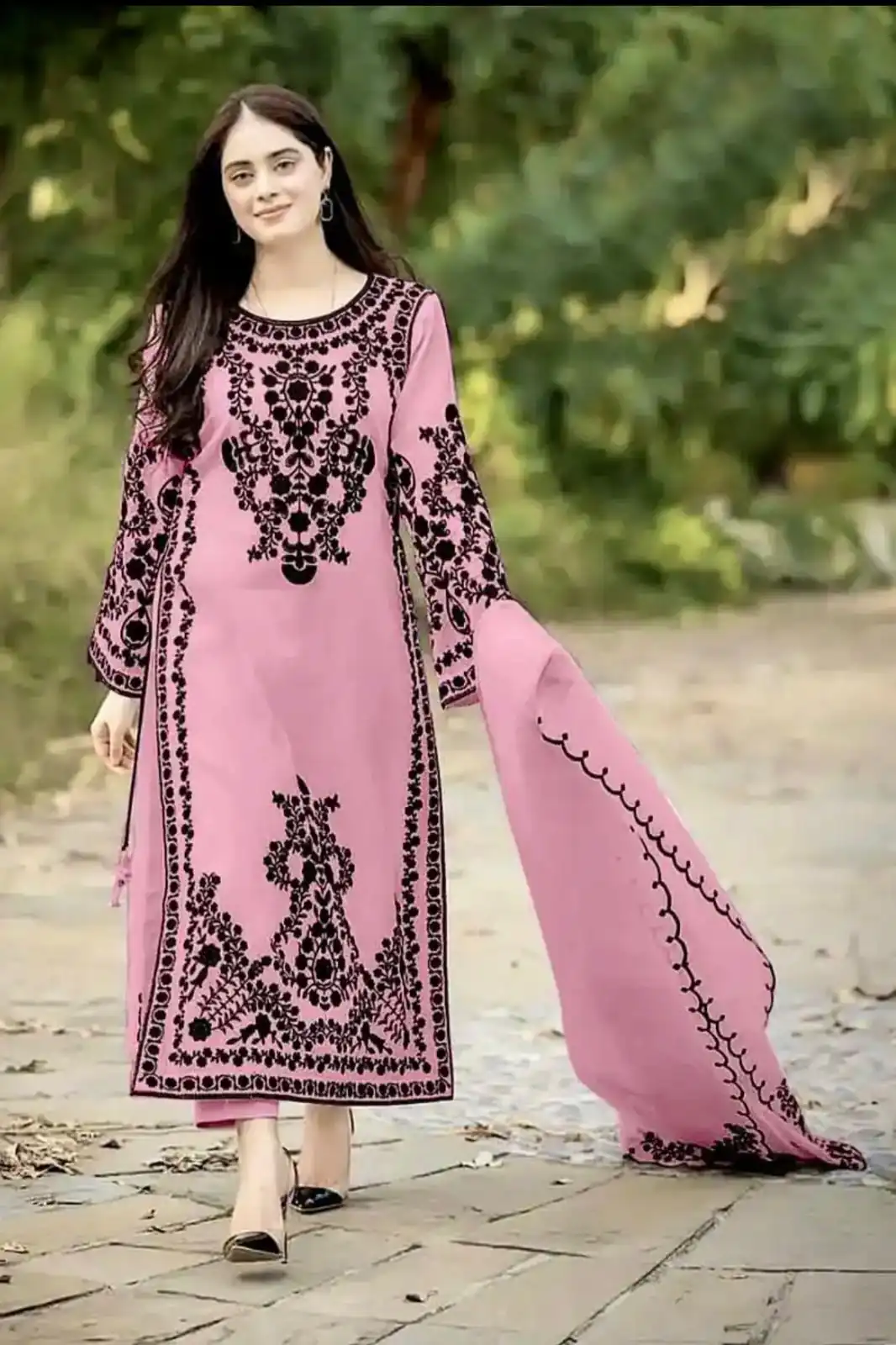 SSR 368 Pink Color Georgette Embroidery Sequins Sharara Suit Wedding, Party, Festive, Events Etc.   Expected Delivery 4-6 Working Days @1849/- | Salwar suit, Designer Suits, Casual Suits, Creative suits, Palazzo Suits, Party Wear Suits, Straight Suits