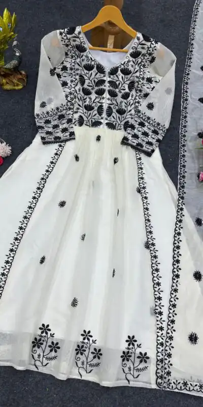 RTC 5708 White Color Chanderi Thread Sequence Salwar Suit Wedding, Party, Festive, Events Etc. Expected Delivery 4-6 Working Days @1999/- | Salwar suit, Designer Suits, Casual Suits, Creative suits, Palazzo Suits, Party Wear Suits, Patiala Suits, Straight Suits