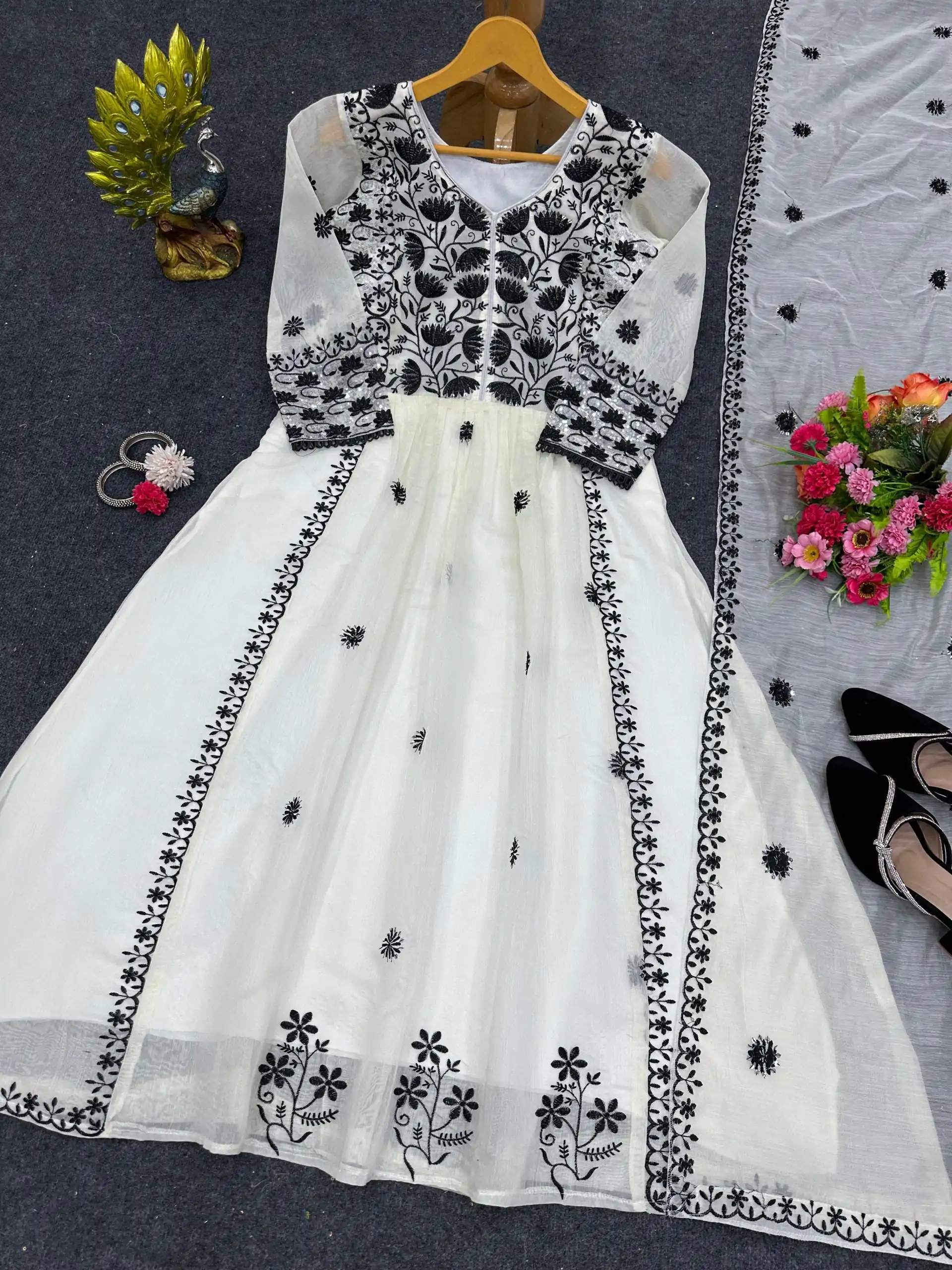 RTC 5708 White Color Chanderi Thread Sequence Salwar Suit Wedding, Party, Festive, Events Etc. Expected Delivery 4-6 Working Days @1999/- | Salwar suit, Designer Suits, Casual Suits, Creative suits, Palazzo Suits, Party Wear Suits, Patiala Suits, Straight Suits