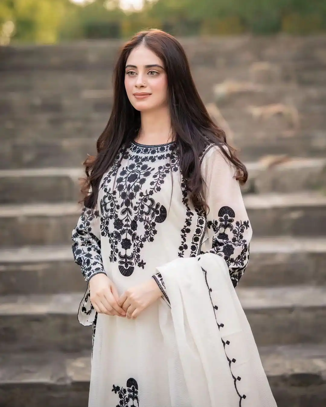 SSR 368 White Color Georgette Embroidery Sequins Sharara Suit Wedding, Party, Festive, Events Etc.   Expected Delivery 4-6 Working Days @1849/- | Salwar suit, Designer Suits, Casual Suits, Creative suits, Palazzo Suits, Party Wear Suits, Straight Suits