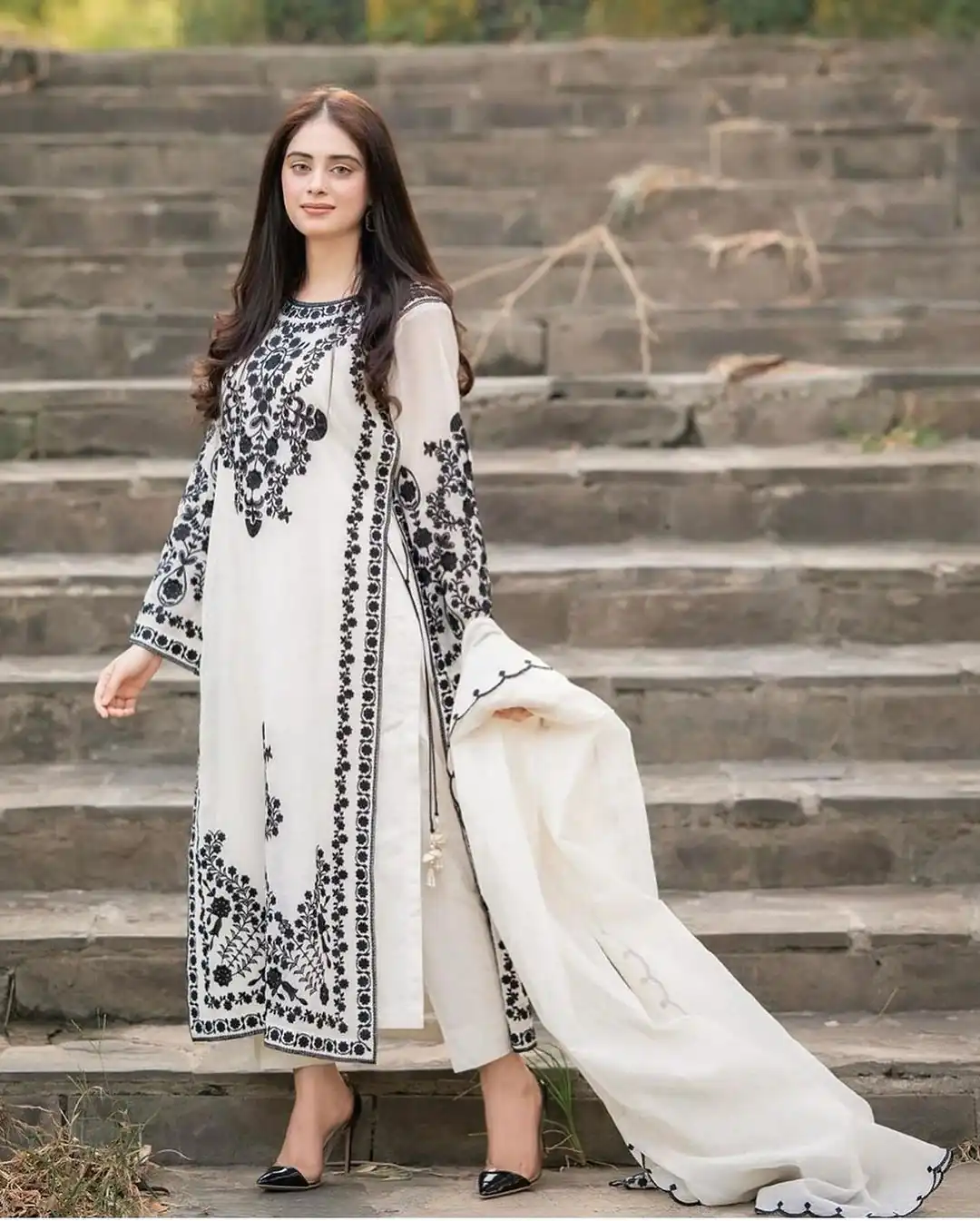 SSR 368 White Color Georgette Embroidery Sequins Sharara Suit Wedding, Party, Festive, Events Etc.   Expected Delivery 4-6 Working Days @1849/- | Salwar suit, Designer Suits, Casual Suits, Creative suits, Palazzo Suits, Party Wear Suits, Straight Suits