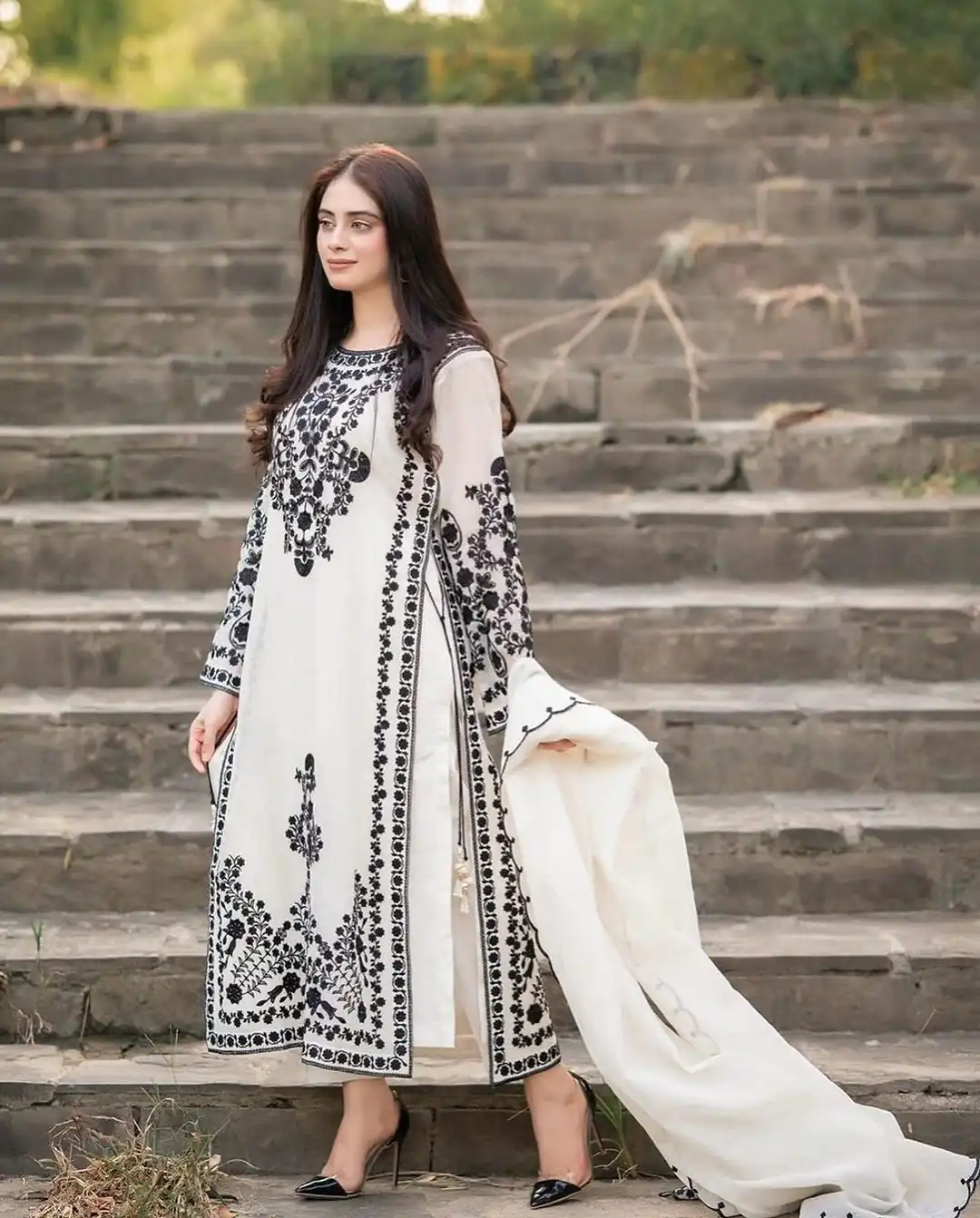 SSR 368 White Color Georgette Embroidery Sequins Sharara Suit Wedding, Party, Festive, Events Etc.   Expected Delivery 4-6 Working Days @1849/- | Salwar suit, Designer Suits, Casual Suits, Creative suits, Palazzo Suits, Party Wear Suits, Straight Suits