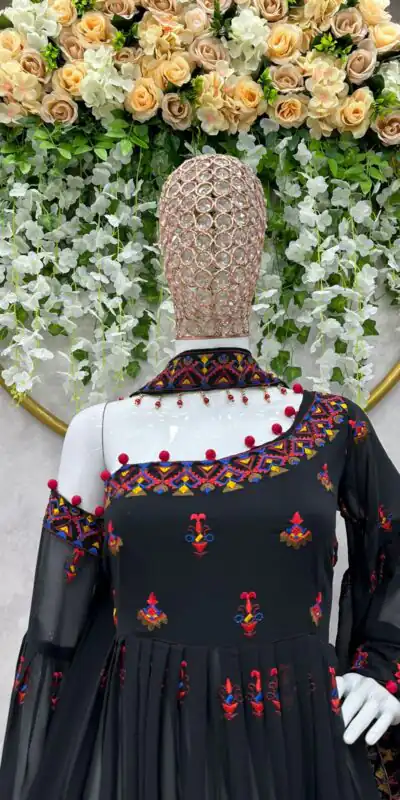 RTC 5576 Black Color Foix Georgette Thread Sequence Work Salwar Suit Wedding, Party, Festive, Events Etc. Expected Delivery 4-6 Working Days @2099/- | Jump Suits, Salwar suit, Designer Suits, Casual Suits, Creative suits, Palazzo Suits, Party Wear Suits, Patiala Suits, Straight Suits
