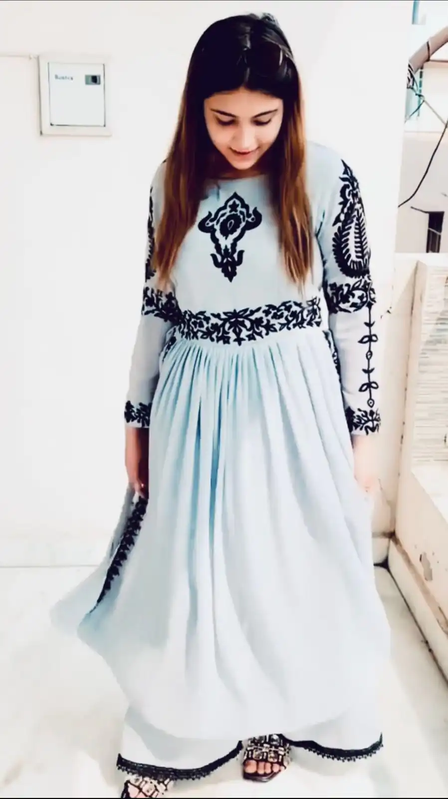 KF 1535 Blue Georgette Embroidered Both Side Cut Salwar Suit Wedding, Party, Festive, Events Etc.  Expected Delivery 4-6 Working Days @1749/-Only | Salwar suit, Designer Suits, Casual Suits, Creative suits, Palazzo Suits, Party Wear Suits, Straight Suits