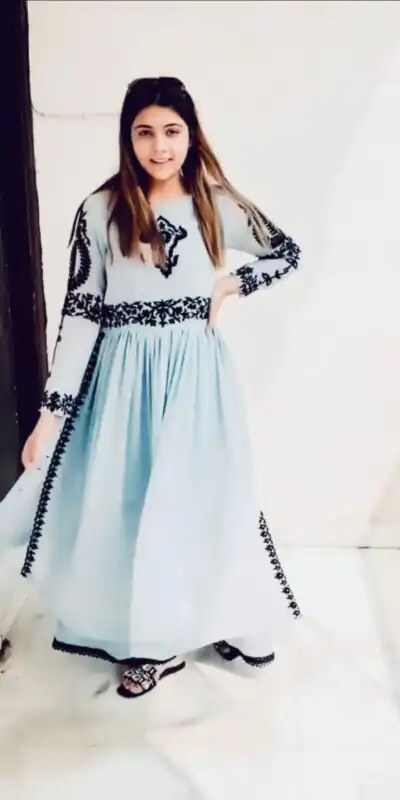 KF 1535 Blue Georgette Embroidered Both Side Cut Salwar Suit Wedding, Party, Festive, Events Etc. Expected Delivery 4-6 Working Days @1749/-Only | Salwar suit, Designer Suits, Casual Suits, Creative suits, Palazzo Suits, Party Wear Suits, Straight Suits